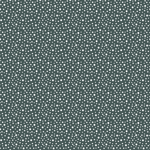 Farm Fresh Dark Turquoise Dots Yardage by Jessica Flick for Benartex Fabrics
