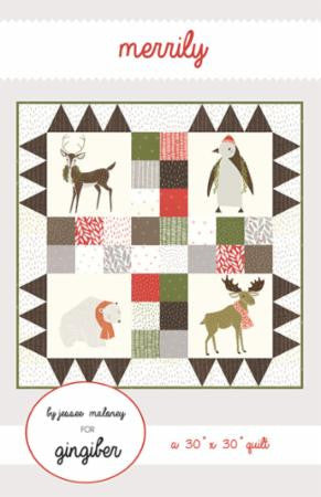 Merrily Quilt Pattern by Jesse Maloney for Gingiber