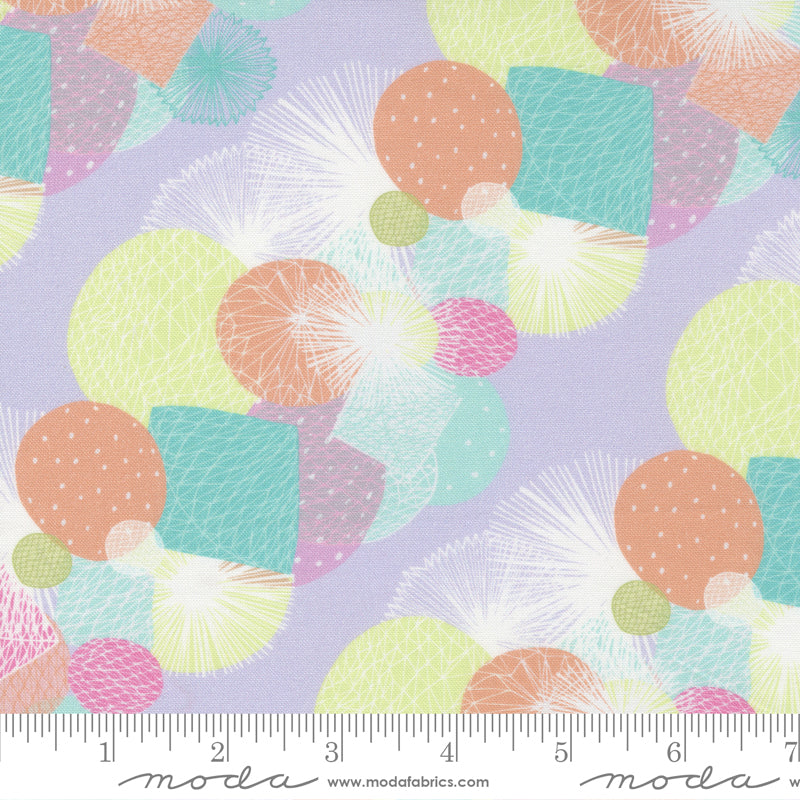 Soiree Lavender Fan Frill Yardage by Mara Penny for Moda Fabrics