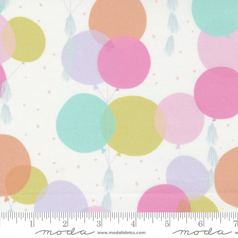 BOLT END 22" Soiree Vanilla Jumbo Balloons Yardage by Mara Penny for Moda Fabrics