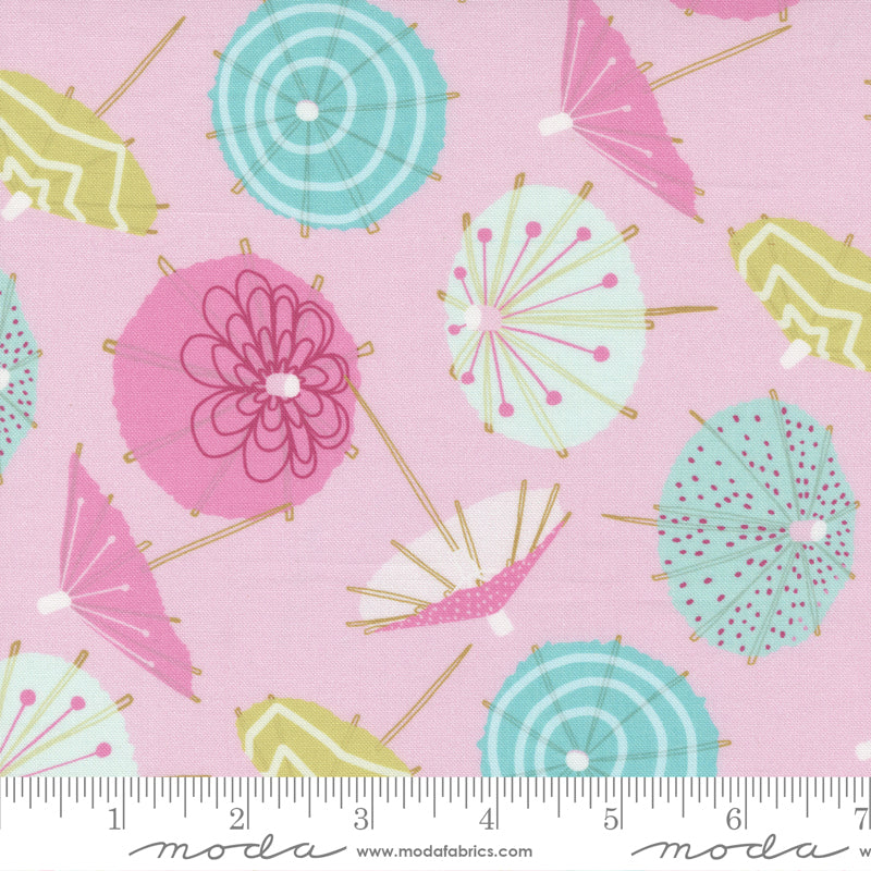 Soiree Cotton Candy Frou Frou Umbrellas Yardage by Mara Penny for Moda Fabrics