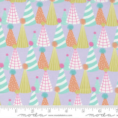 Soiree Lavender Paper Hats Yardage by Mara Penny for Moda Fabrics