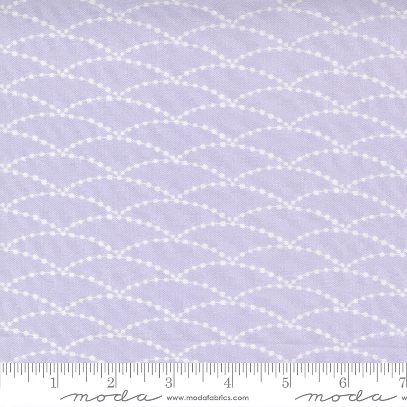 Soiree Lavender Bitty Swag Yardage by Mara Penny for Moda Fabrics
