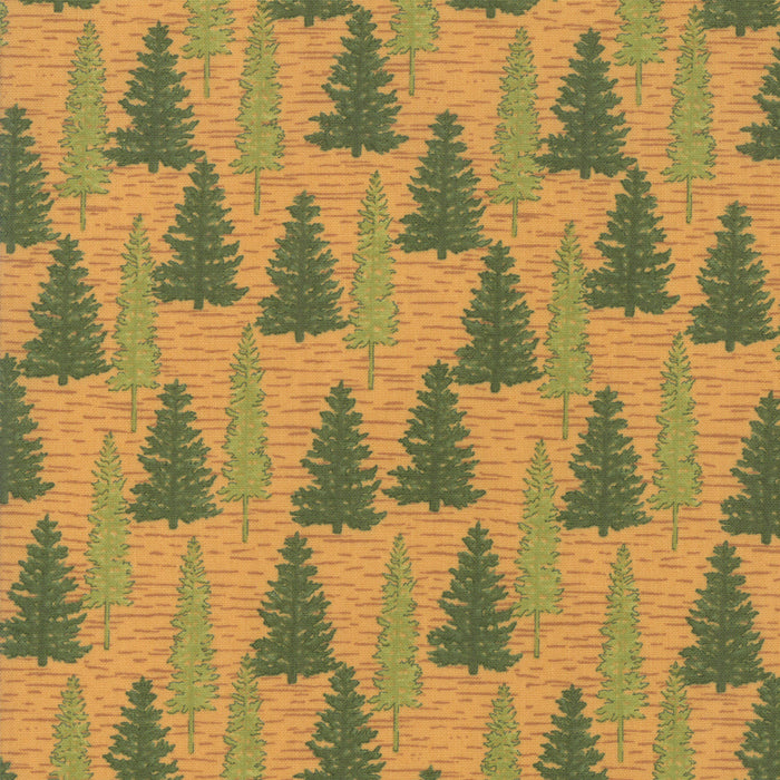 BOLT END 29" Explore Gold Woodland Trees Yardage by Deb Strain for Moda Fabrics