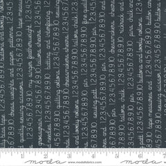 Fresh Fig Favorites Black Text Yardage by Fig Tree for Moda Fabrics