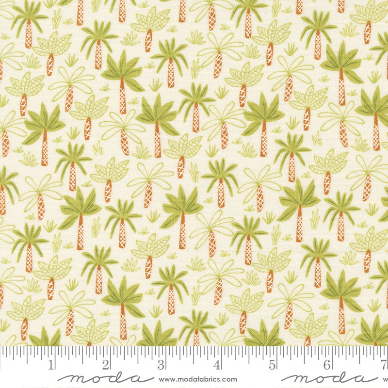 Stomp Stomp Roar Bone Tropical Forest Yardage by Stacy Iest Hsu for Moda Fabrics