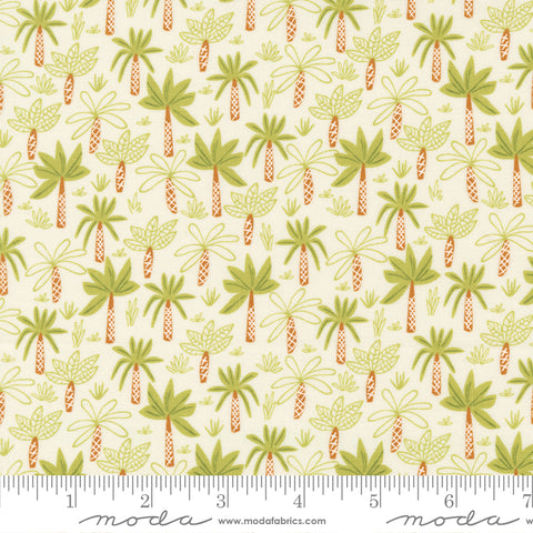 Stomp Stomp Roar Bone Tropical Forest Yardage by Stacy Iest Hsu for Moda Fabrics