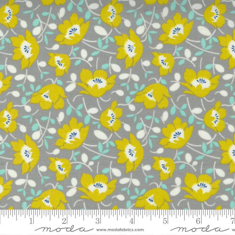 Morning Light Foggy Windswept Floral Yardage by Linzee McCray for Moda Fabrics