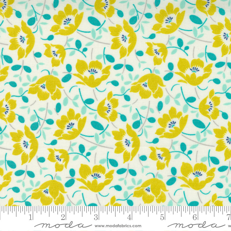 Morning Light Cloud Sprout Windswept Floral Yardage by Linzee McCray for Moda Fabrics