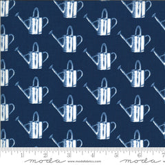 Homestead Midnight Watering Can Yardage by April Rosenthal for Moda Fabrics