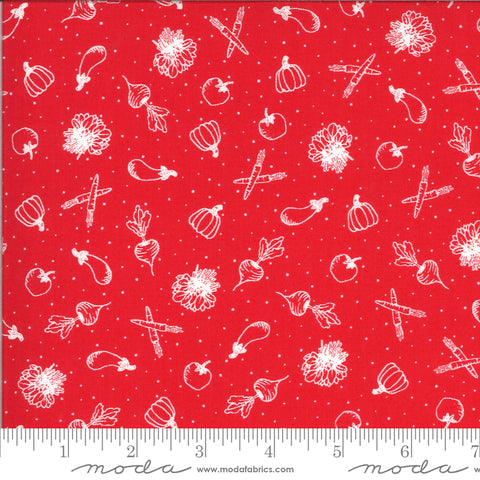 Homestead Apple Veggies Yardage by April Rosenthal for Moda Fabrics