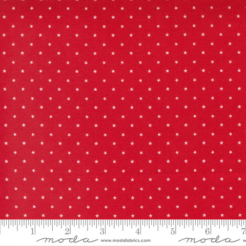 Twinkle Cherry Tiny Stars Yardage by April Rosenthal for Moda Fabrics