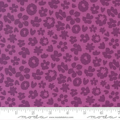 Zinnia Cyclamen Night Garden Yardage by April Rosenthal for Moda Fabrics