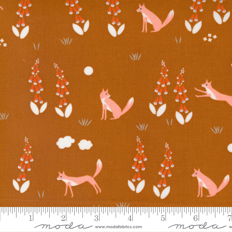 Meander Saddle Foxes Yardage by Aneela Hoey for Moda Fabrics