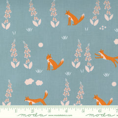 Meander Denim Foxes Yardage by Aneela Hoey for Moda Fabrics