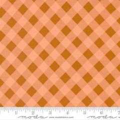 Meander Peach Picnic Check Yardage by Aneela Hoey for Moda Fabrics