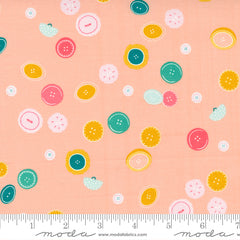 Sew Wonderful Peachy Button Drop Yardage by Paper & Cloth for Moda Fabrics