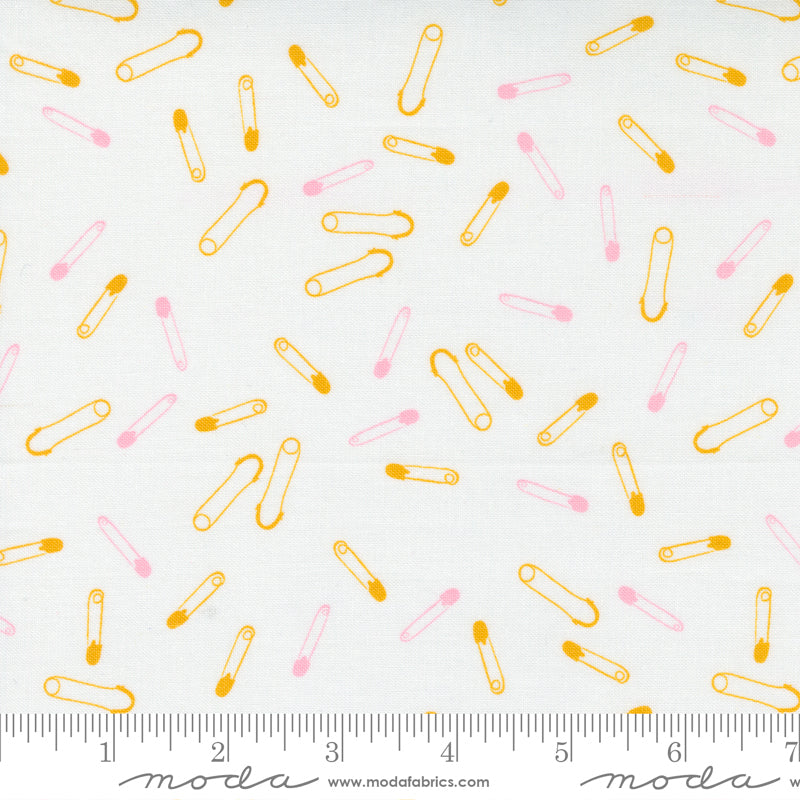 Sew Wonderful Powder Multi Pin It Up Yardage by Paper & Cloth for Moda Fabrics