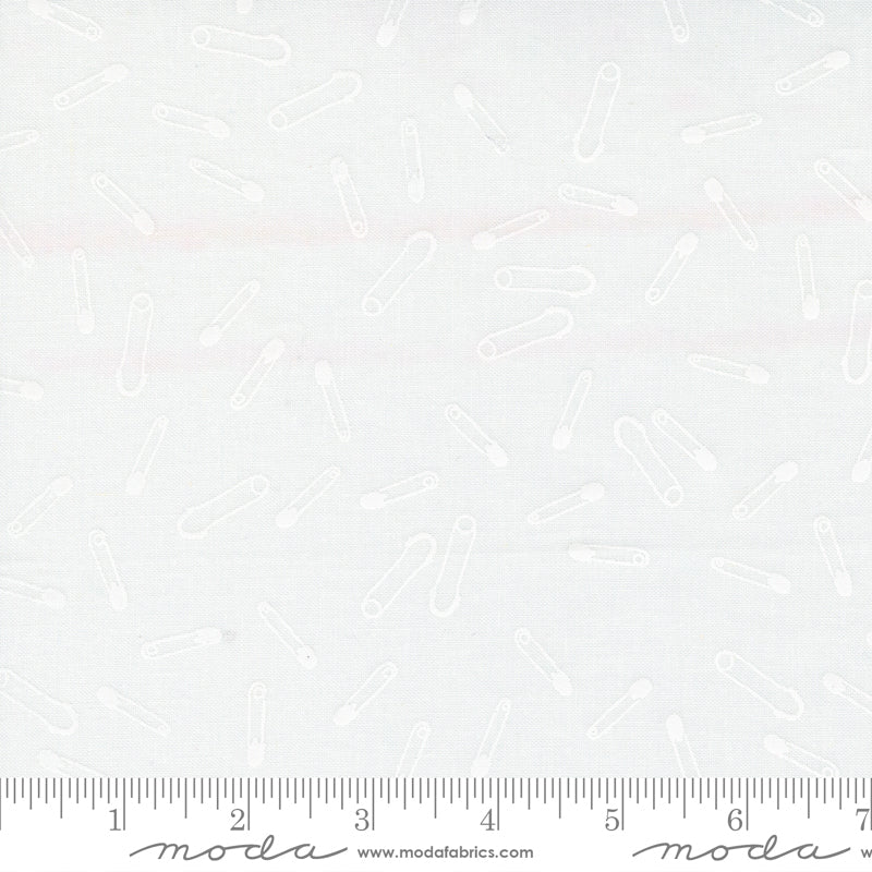 Sew Wonderful Powder Pin It Up Yardage by Paper & Cloth for Moda Fabrics