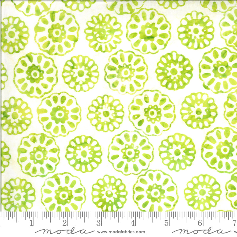 Confection Batiks Lime Daisy Yardage by Kate Spain for Moda Fabrics