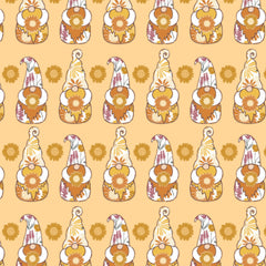 Harvest Time Orange Gnome Sweet Gnome Yardage designed by Vicky Yorke for Camelot Fabrics