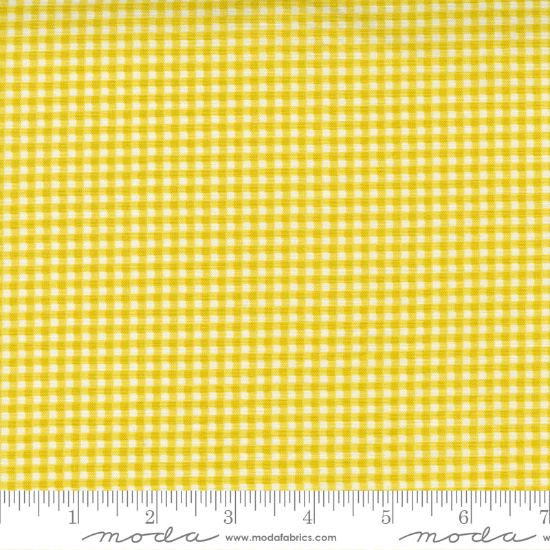 Seashore Drive Citrine Picnic Check Yardage by Sherri & Chelsi for Moda Fabrics