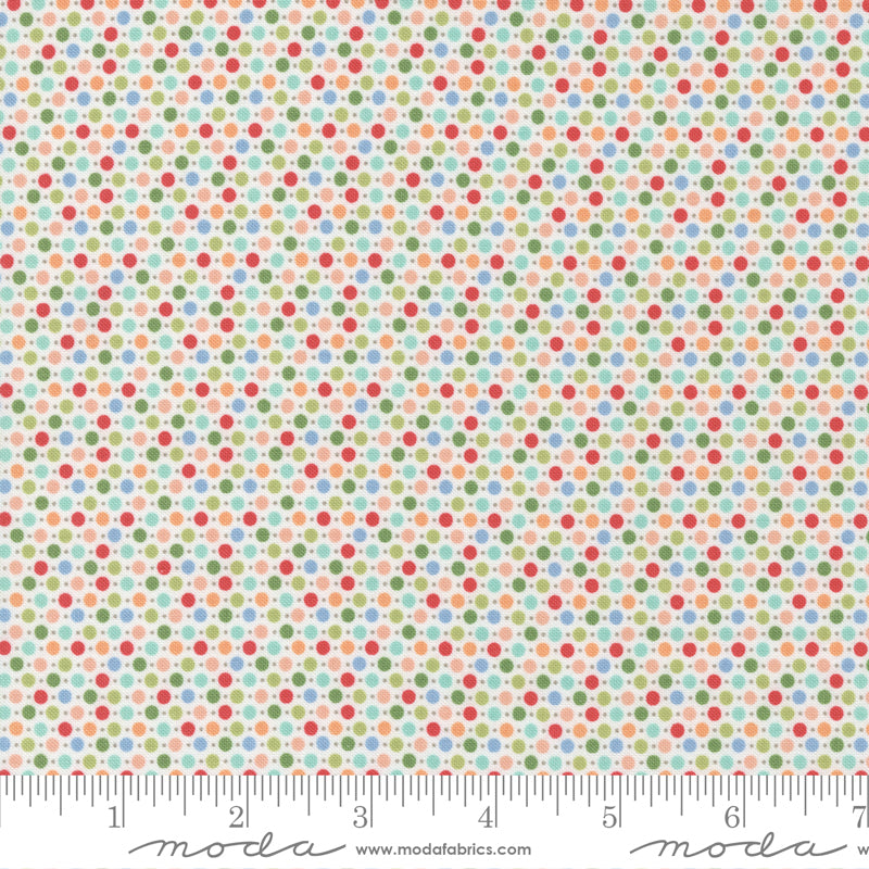 Emma Porcelain Dots Yardage by Sherri & Chelsi for Moda Fabrics