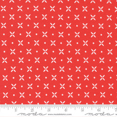 Simply Delightful Geranium Orange Peel Yardage by Sherri & Chelsi for Moda Fabrics