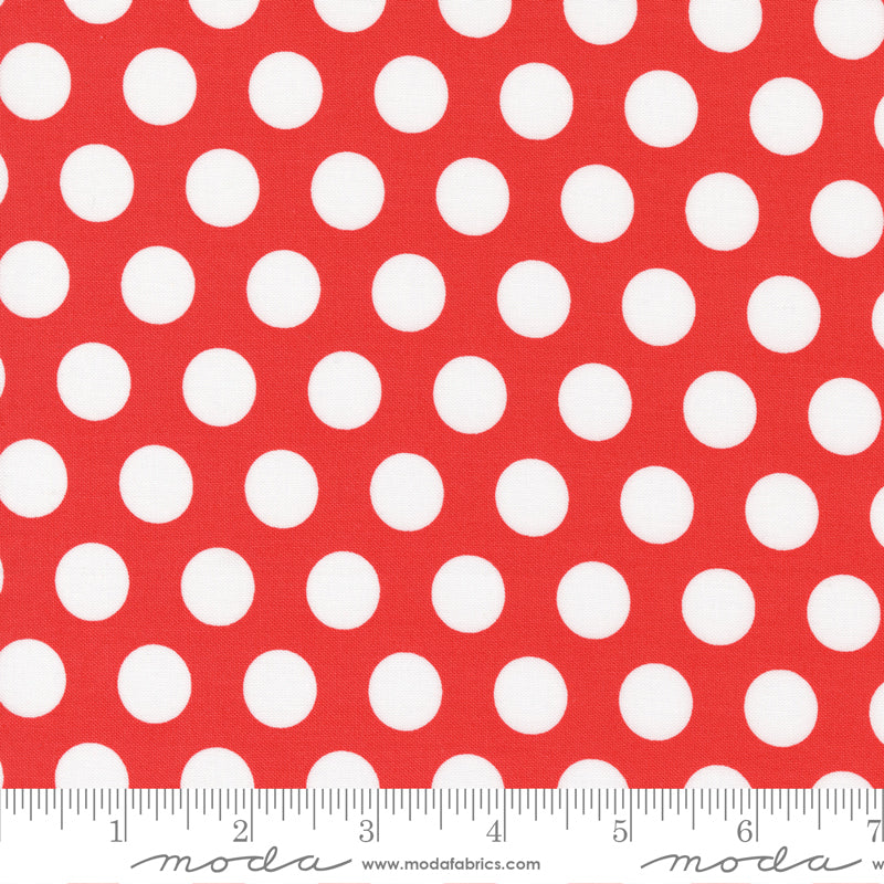 Simply Delightful Geranium Dots Yardage by Sherri & Chelsi for Moda Fabrics