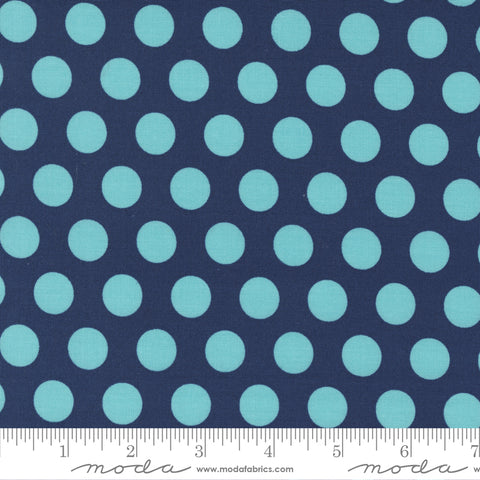 Simply Delightful Nautical Blue Dots Yardage by Sherri & Chelsi for Moda Fabrics