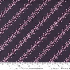 Wild Meadow Prune Berry Bramble Stripe Yardage by Sweetfire Road for Moda Fabrics
