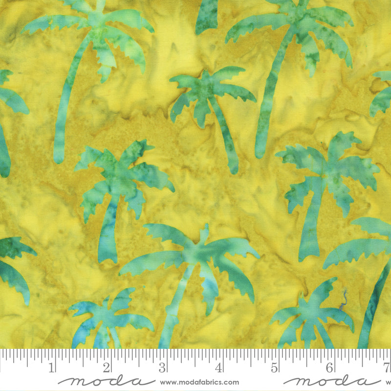 Beachy Batiks Sunshine Palm Trees Yardage by Moda Fabrics