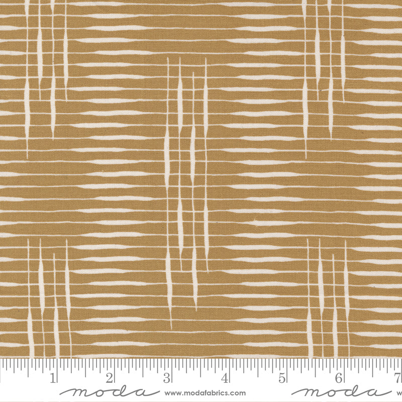 Slow Stroll Golden Cattail Crossing Yardage by Fancy That Design House for Moda Fabrics