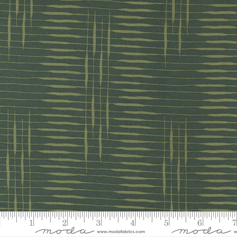 Slow Stroll Pine Cattail Crossing Yardage by Fancy That Design House for Moda Fabrics