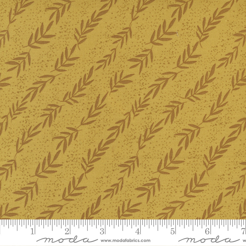 Songbook A New Page Bronze Reaching Yardage by Fancy That Design House for Moda Fabrics