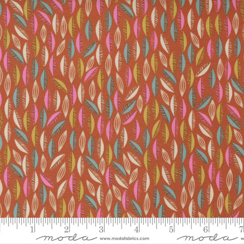 Songbook A New Page Rust Cascade Yardage by Fancy That Design House for Moda Fabrics