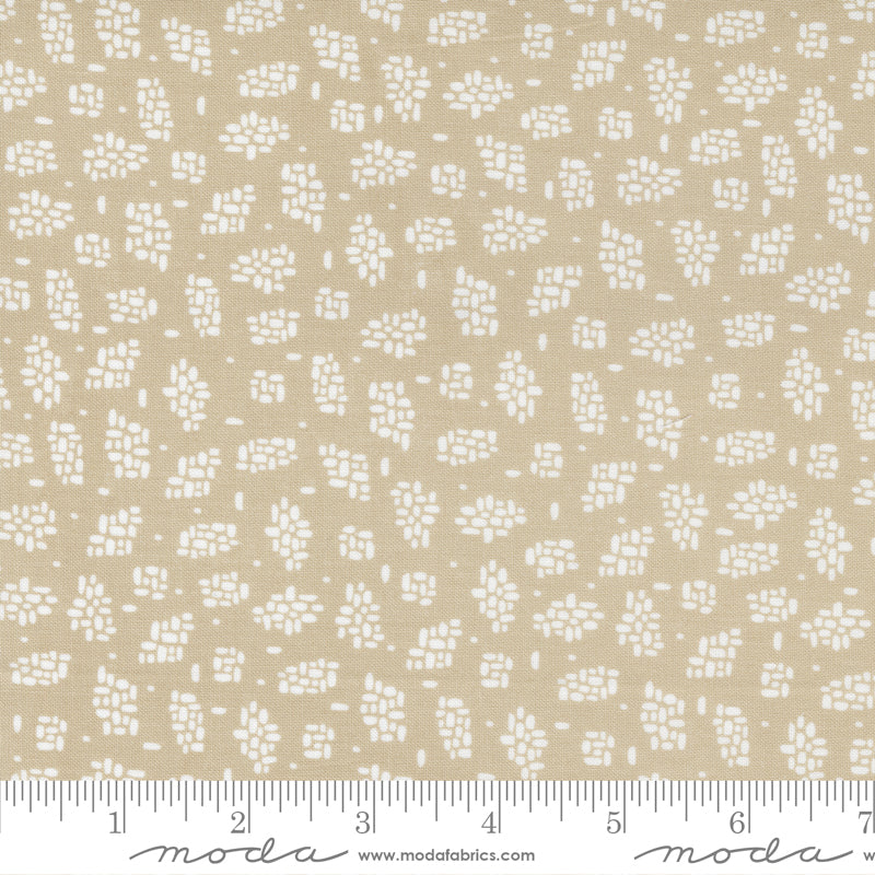 Songbook A New Page Flax Stone Path Yardage by Fancy That Design House for Moda Fabrics