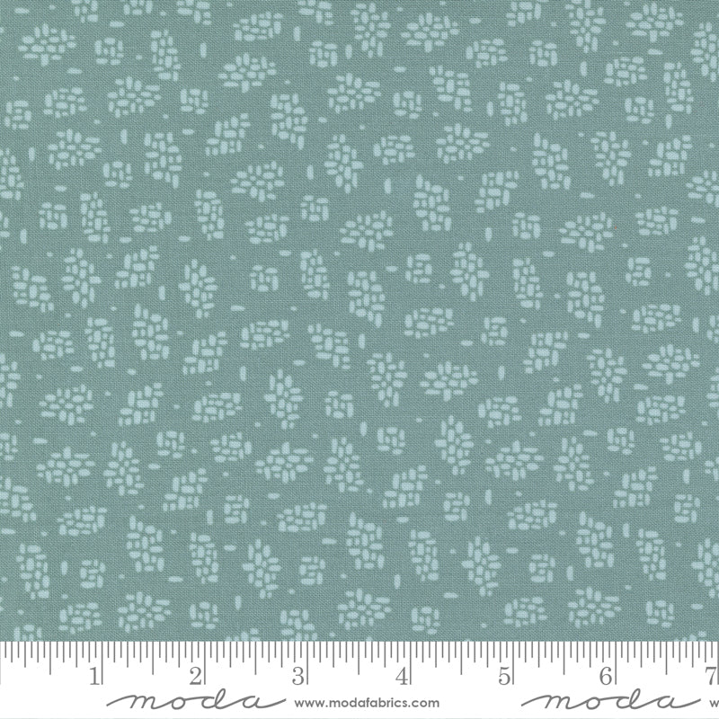 Songbook A New Page Dusty Jade Stone Path Yardage by Fancy That Design House for Moda Fabrics