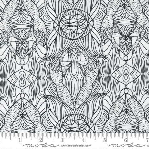 BOLT END 9" Nocturnal Moon Hidden Foxes Yardage by Gingiber for Moda Fabrics