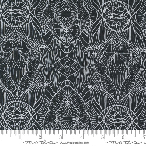 BOLT END 14" Nocturnal Night Hidden Foxes Yardage by Gingiber for Moda Fabrics