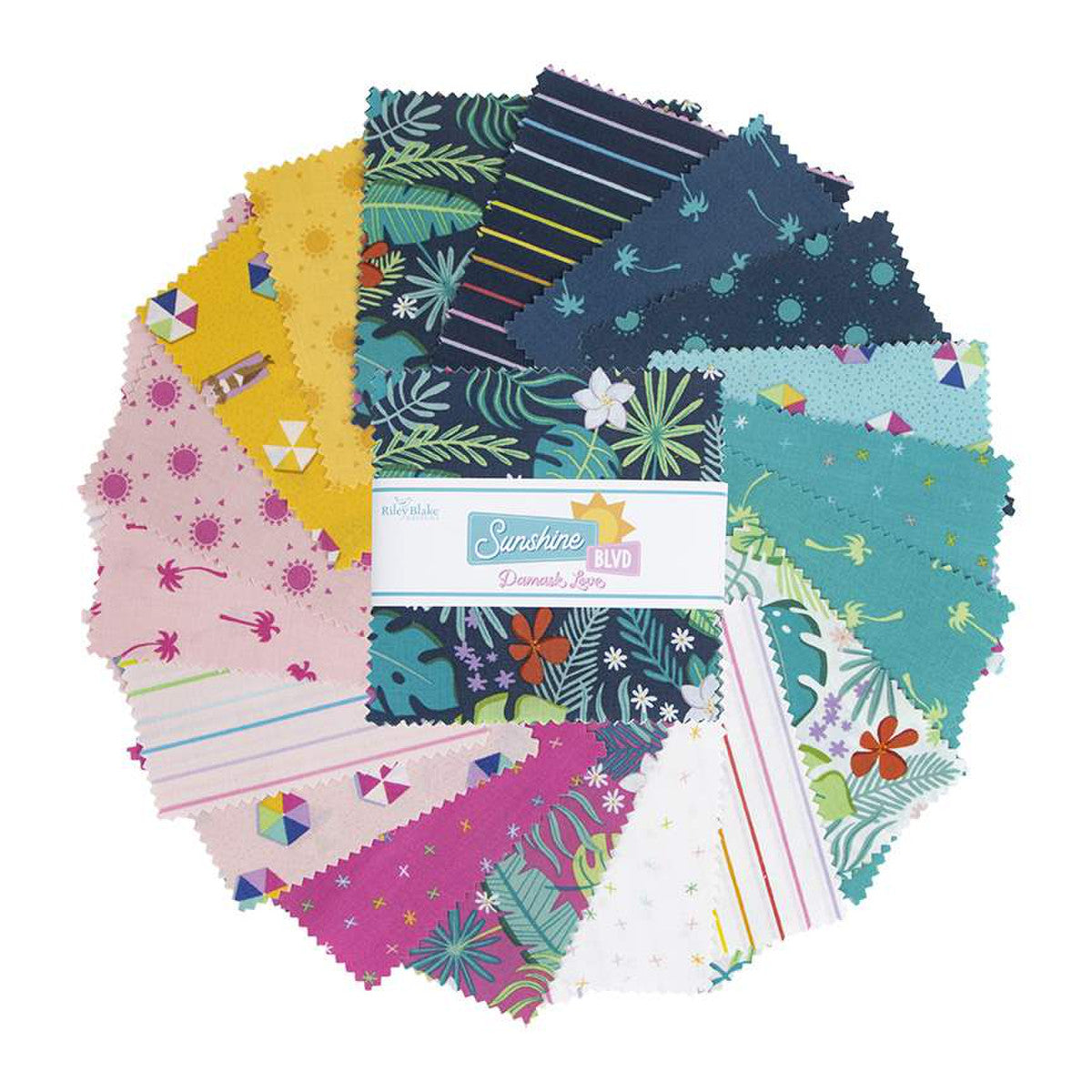 Sunshine Blvd 5" Stacker by Amber Kemp-Gerstel for Riley Blake Designs