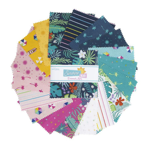 Sunshine Blvd 5" Stacker by Amber Kemp-Gerstel for Riley Blake Designs