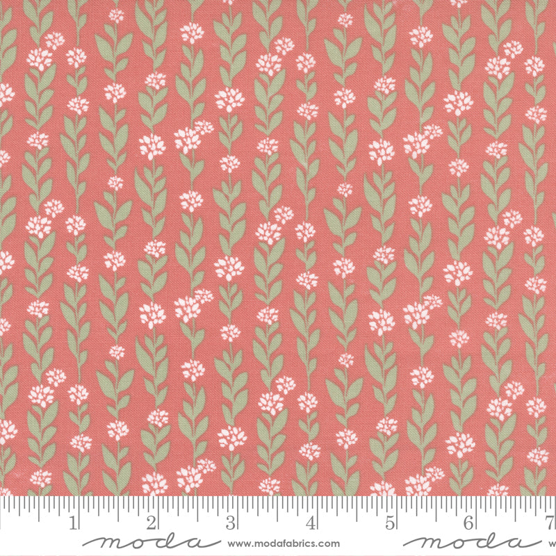 Country Rose Tea Rose Climbing Vine Yardage by Lella Boutique for Moda Fabrics