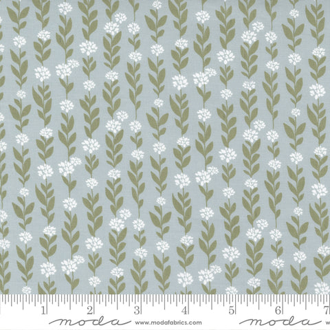 Country Rose Smokey Blue Climbing Vine Yardage by Lella Boutique for Moda Fabrics