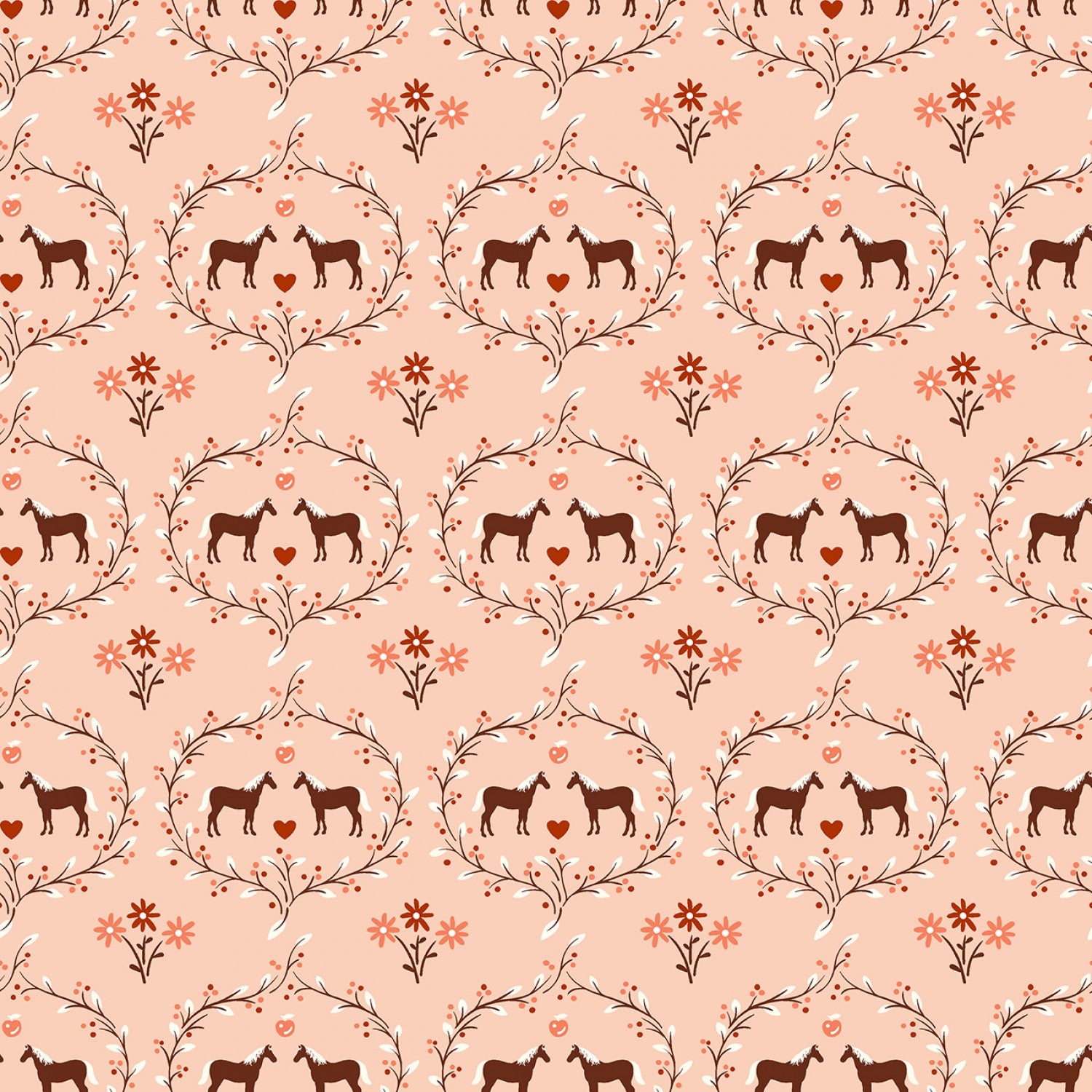 Cottage Farm Blushy Best Friends Yardage by Judy Jarvi for Windham Fabrics