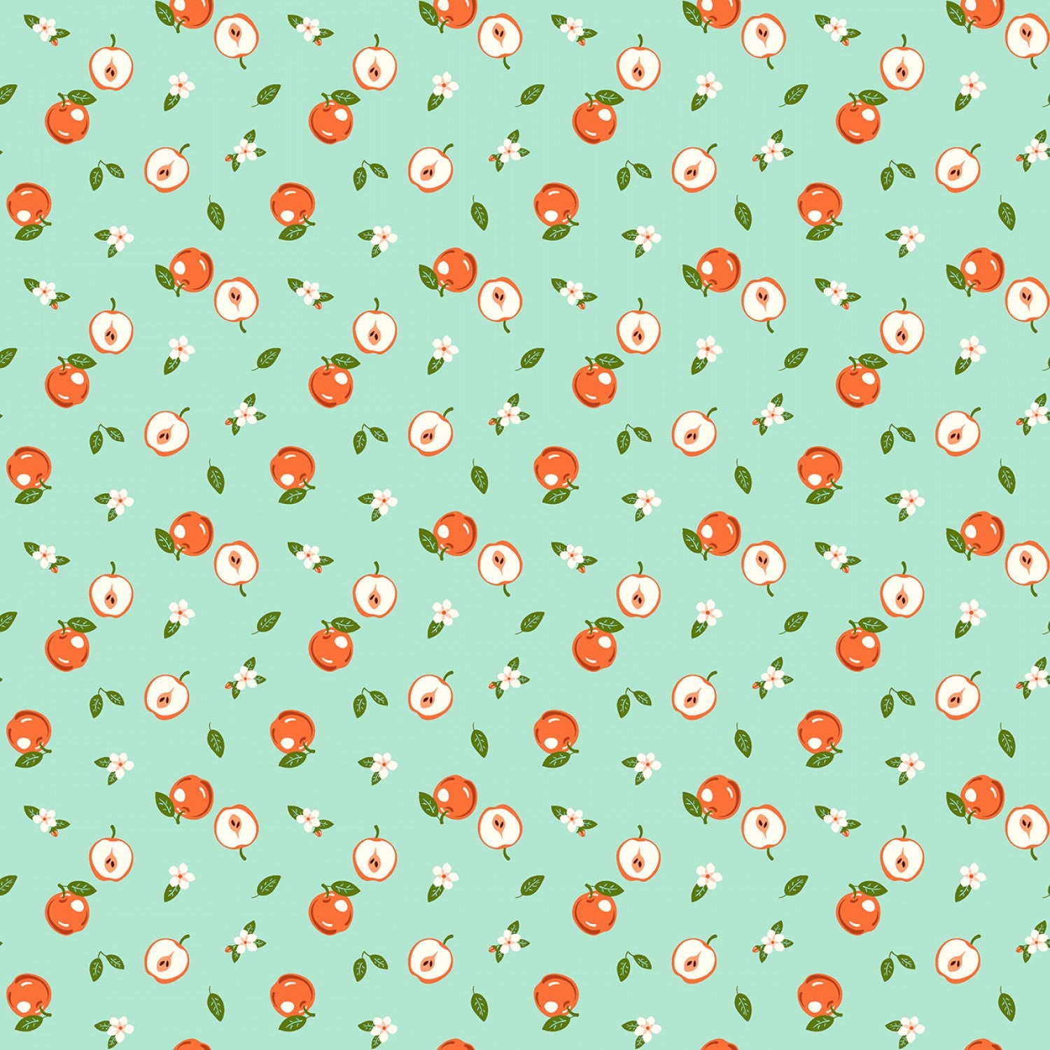 Cottage Farm Pond Apples Yardage by Judy Jarvi for Windham Fabrics