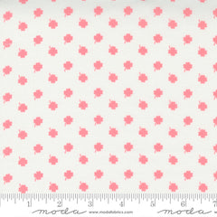 One Fine Day Ivory Pink Lucky Day Yardage by Bonnie & Camille for Moda Fabrics