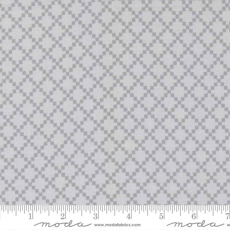 Dwell Gray Nine Patch Yardage by Camille Roskelley for Moda Fabrics