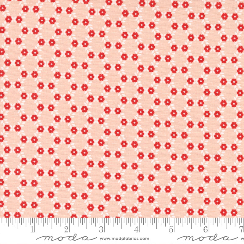 Dwell Pink Spring Yardage by Camille Roskelley for Moda Fabrics