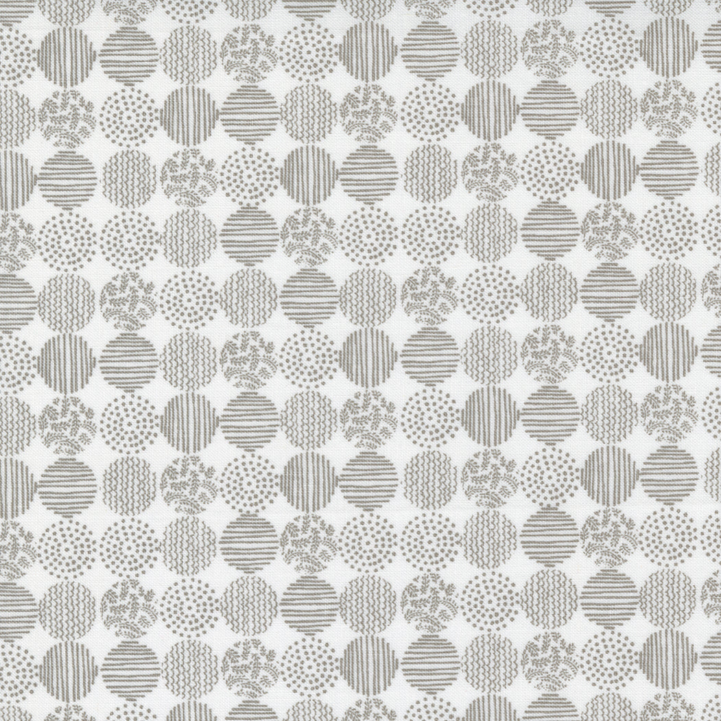 Renew Pebble on Vanilla Garden Plot Yardage by Sweetwater for Moda Fabrics